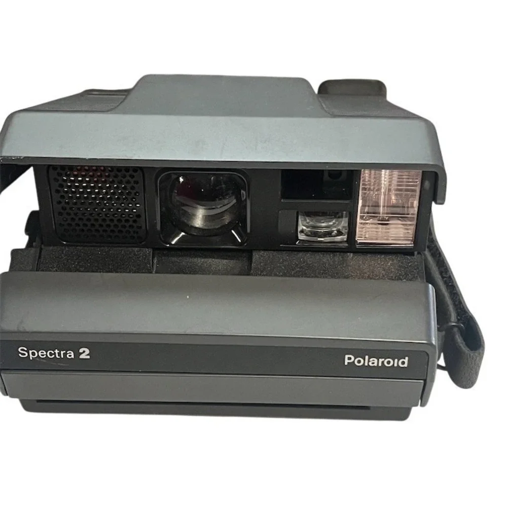 Polaroid Spectra 2 Instant‎ Film Camera Gray/Black Folding Vintage - Untested